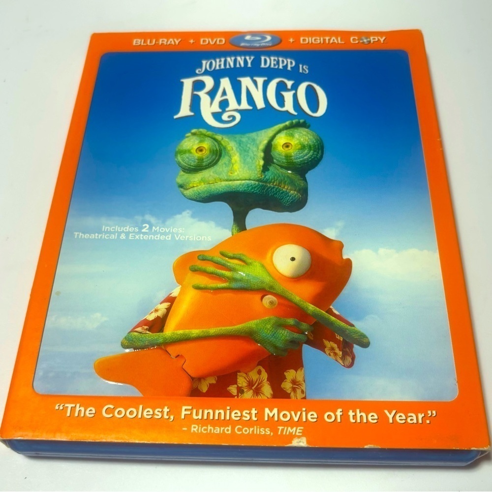 Rango. Blu-Ray Only! Starring Johnny Depo. Nickelodeon